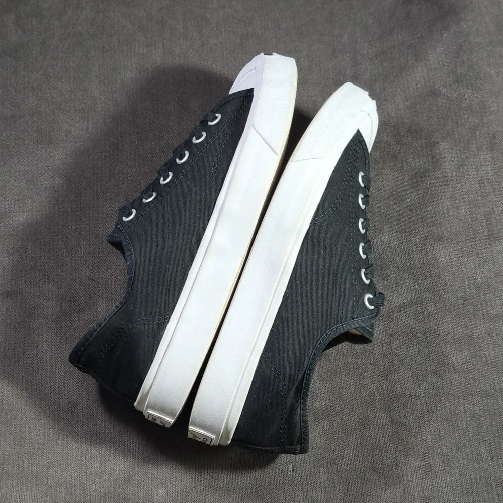 Converse Jack Purcell First In Class Low Top Black Canvas Sneakers VG US 6.5 - Picture 12 of 16